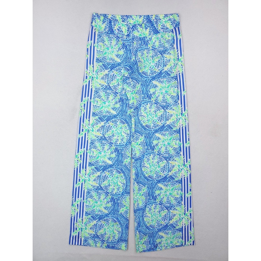 Lilly Pulitzer Pants Womens Extra Small Blue Green Bal Harbour Palazzo BOHO‎